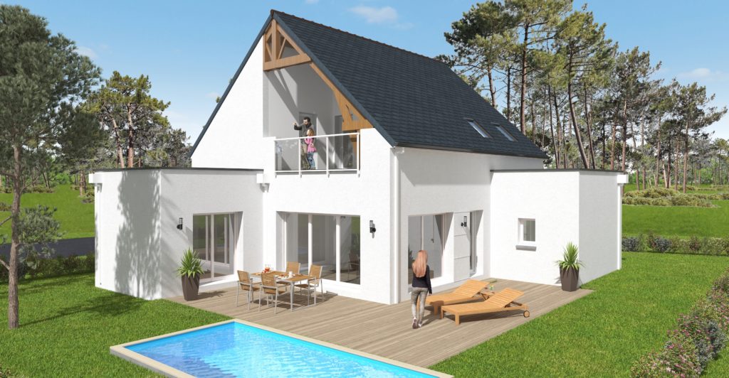 projet d'une maison à surzur