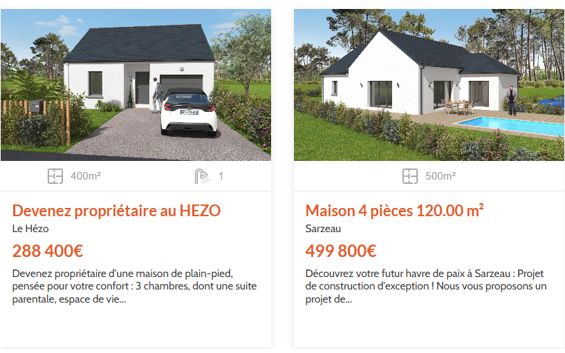 maison + terrain morbihan